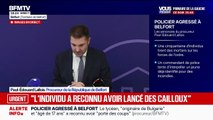Policier frappé à 
