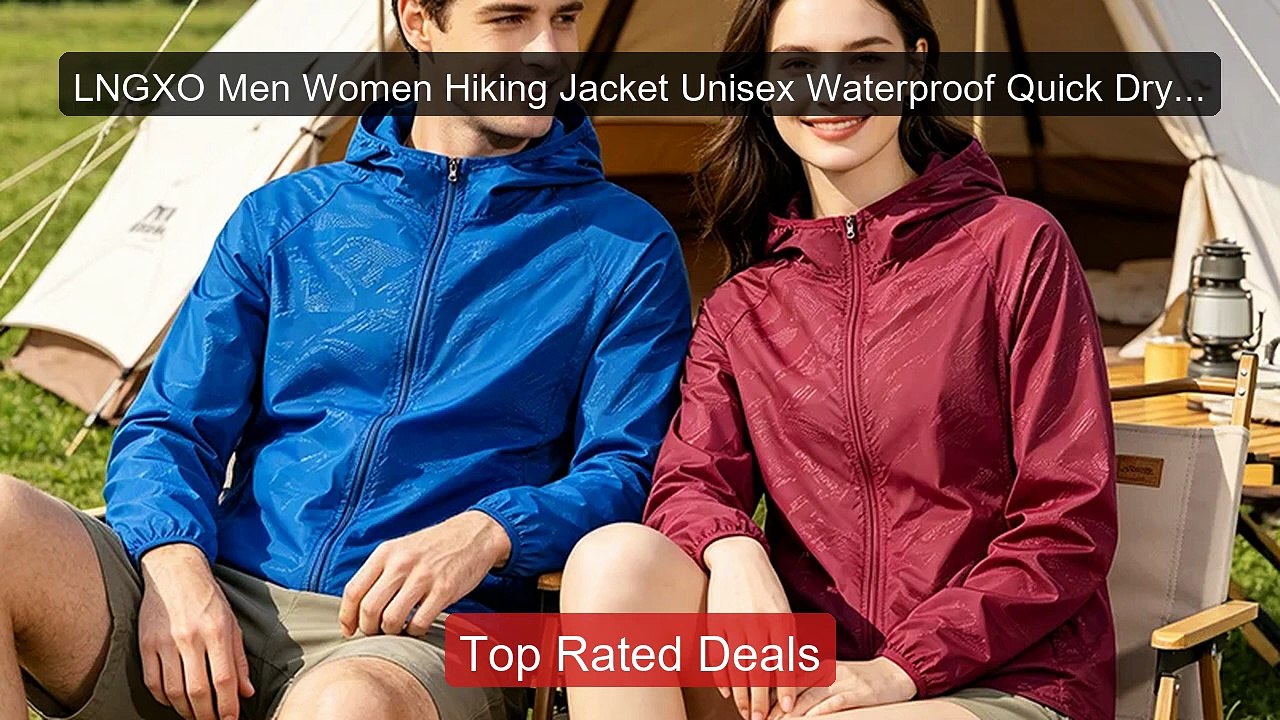 LNGXO Men Women Hiking Jacket Unisex Waterproof Quick Dry Camp... -- Best Buy 2026 | Great Quality!