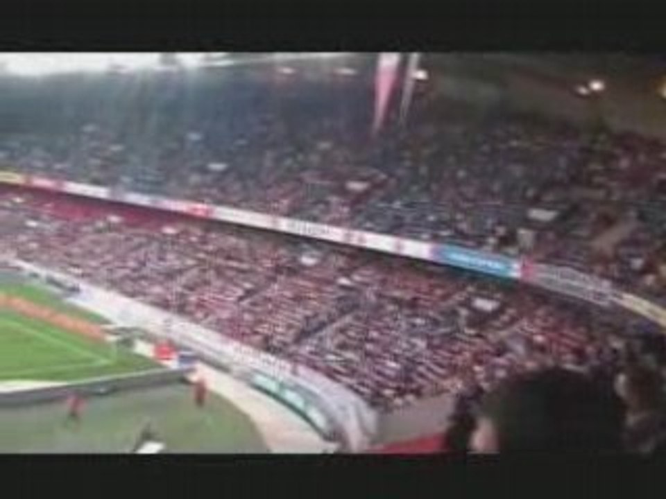 PSG-Bordeaux entrée échauffement des bordelais