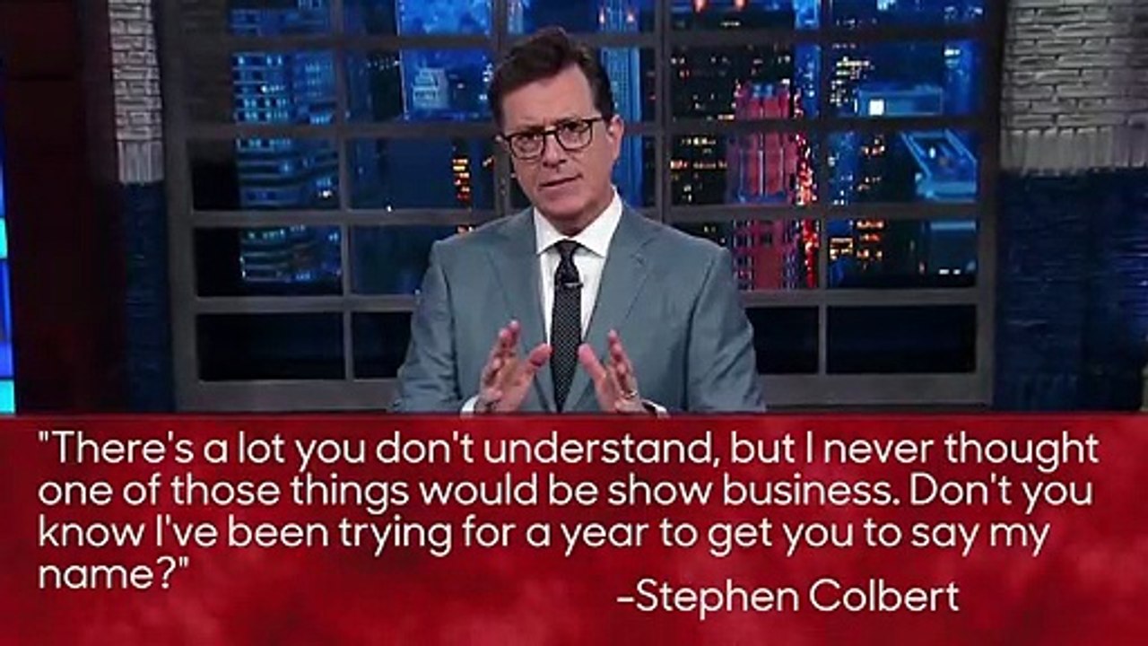 Stephen Colbert Responds to Trump Calling Him a 