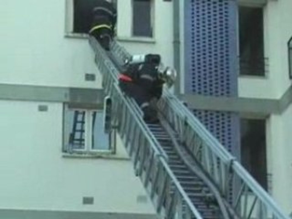 Intervention feu appartement à Moulins