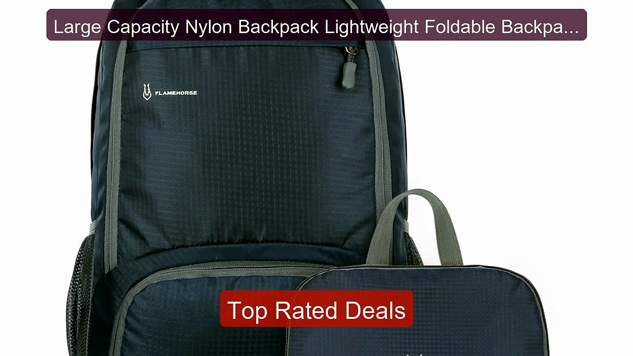 Large Capacity Nylon Backpack Lightweight Foldable Backpack Me... -- Hot Deal 2026 | Limited Offer!