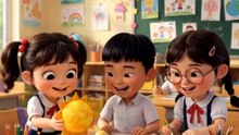 Nhóm bé Na thuyết trình về vũ trụ