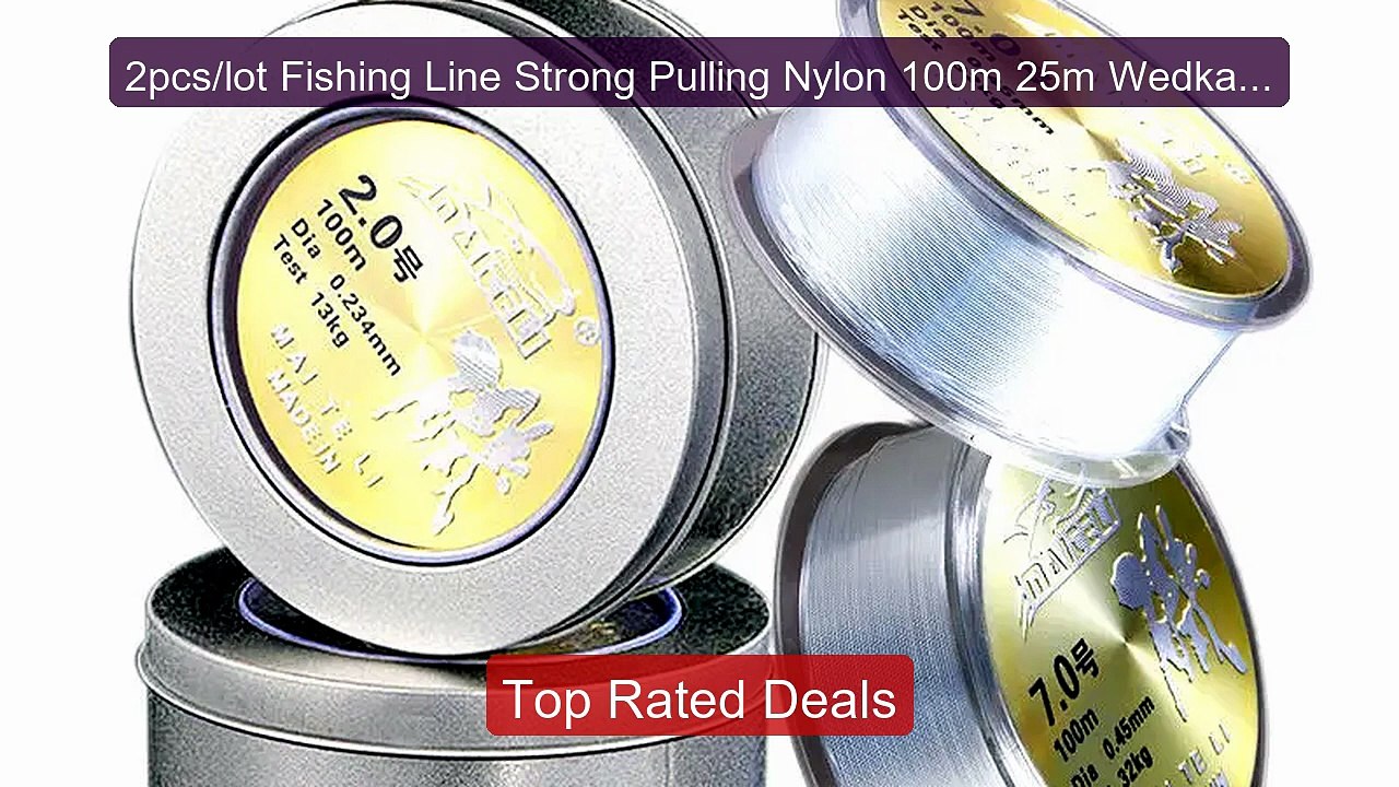 2pcs/lot Fishing Line Strong Pulling Nylon 100m 25m Wedkarstw ...