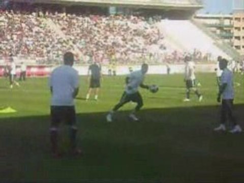 Ben arfa Koné et Niang a L'echauffment