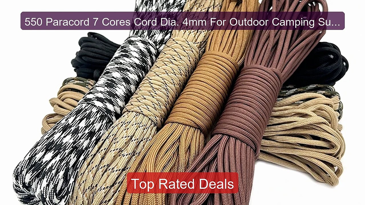 550 Paracord 7 Cores Cord Dia. 4mm For Outdoor Camping Surviva... -- Hot Deal 2026 | Limited Offer!