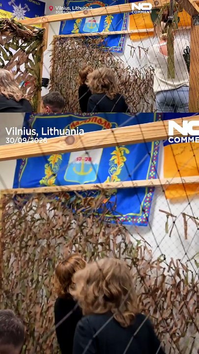 Tarnnetz-Knüpfen im Einkaufszentrum: Wie kreative Litauer der Ukraine helfen