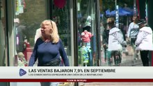 LAS VENTAS BAJARON 7,9% EN SEPTIEMBRE