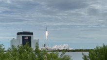 Falcon 9 Rocket Launch with Epic Sonic Boom