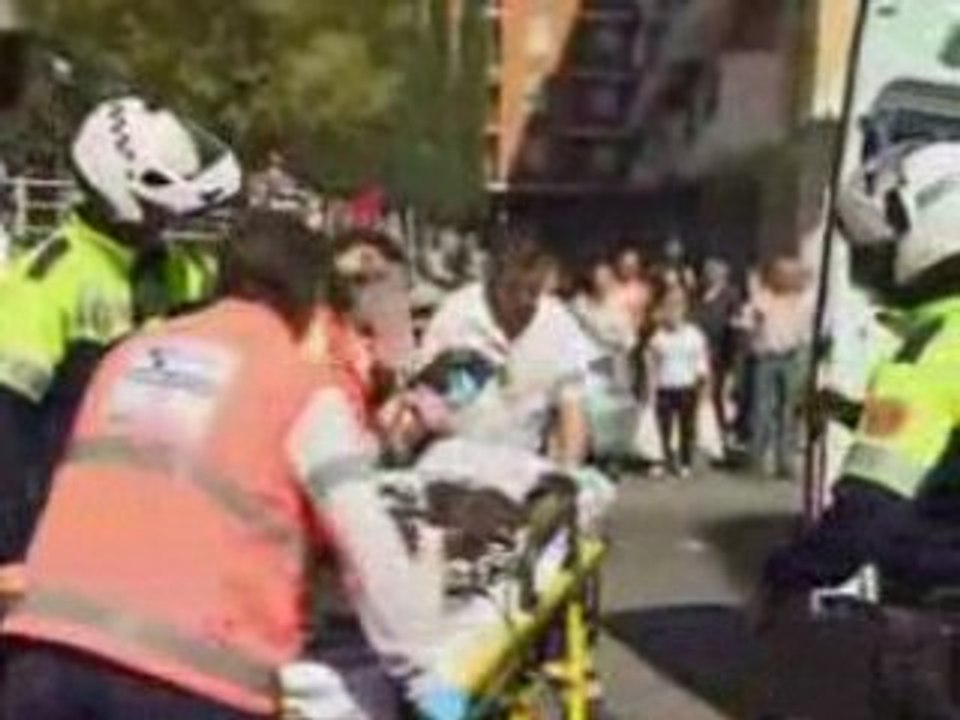 Policía Local Salamanca en accidente prestando apoyo