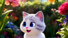 Learn Colors with Mavi the Kitten | Red, Yellow & Blue