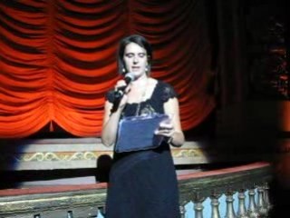 Ellie St John intros films at the 48 Hour Film Project