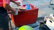 My story  in street food viral water mellon
