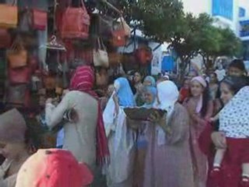 Une mariée à Sidi-Bou-Saïd, Tunisie