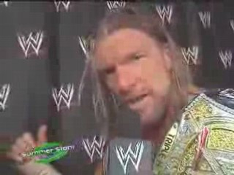 Triple H comments on Defeating The great Khali at Summerslam