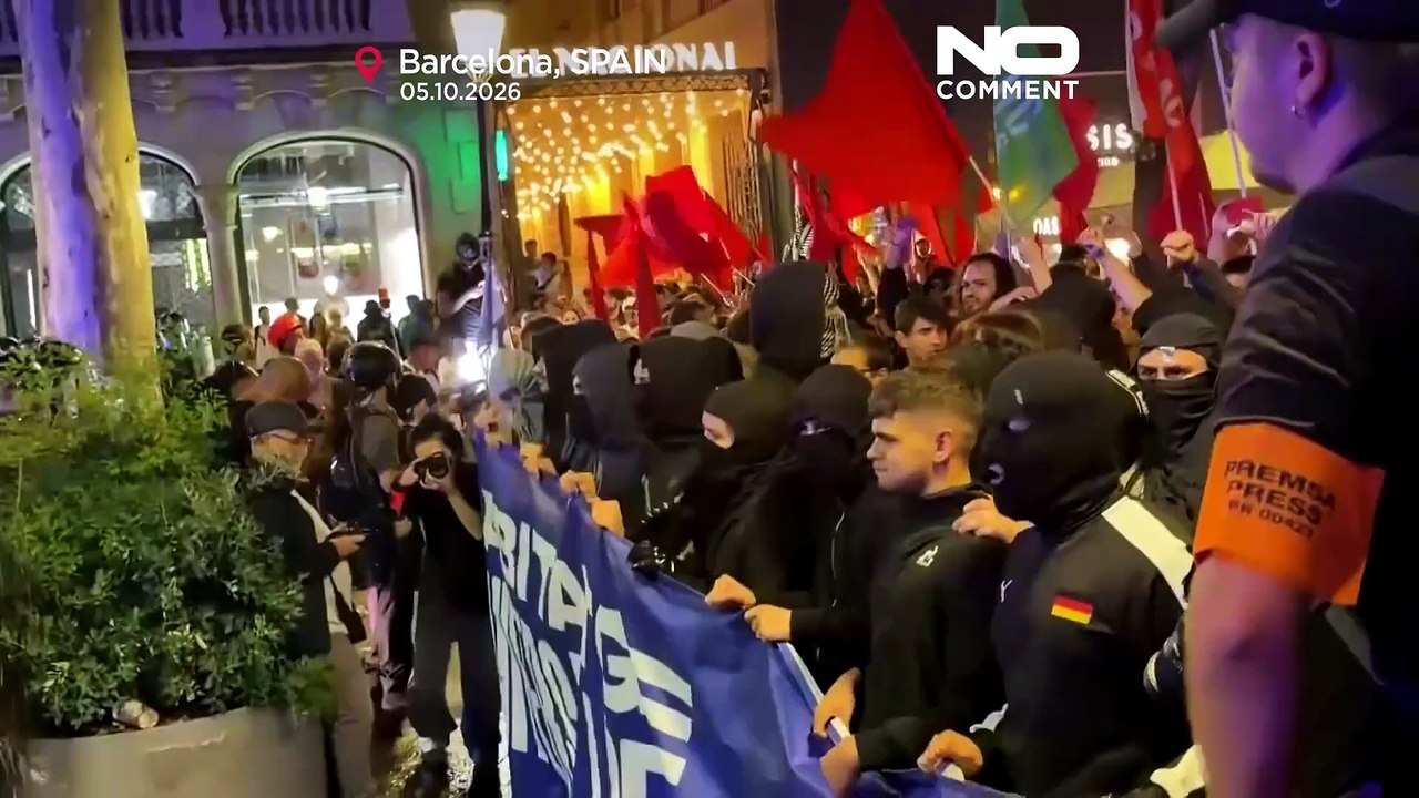 Wohnungsprotest in barcelona eskaliert: brände und festnahmen