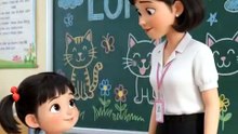 Na vẽ bậy lên bảng bị cô giáo rầy