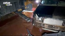 Celta bate em caminhão estacionado no bairro Brasília em Cascavel