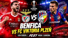 EP.14 FC Viktoria Plzeň vs Benfica Liga Europa MODO CARREIRA FC27  TED TUGA