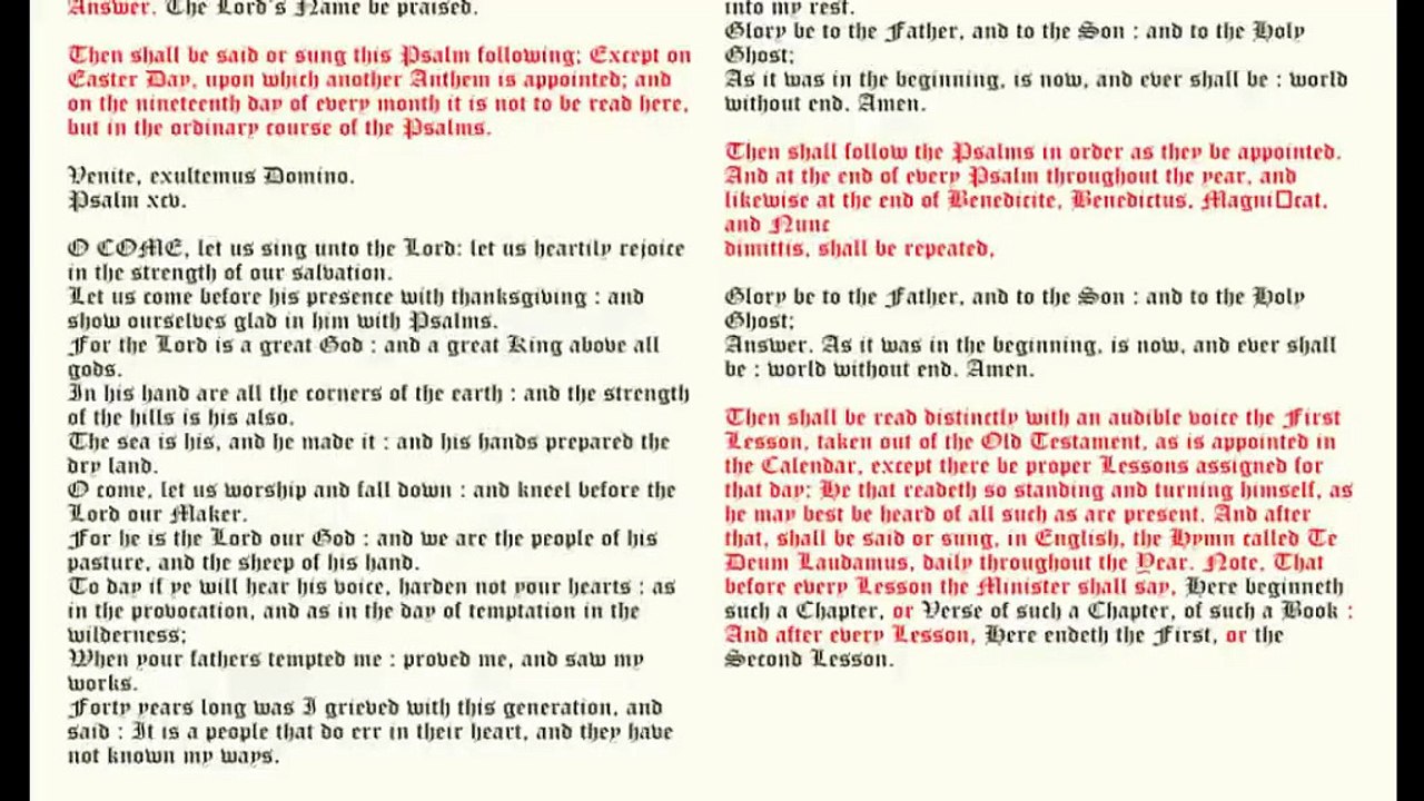 Morning Prayer, Sunday, October 11, 2026 - video Dailymotion