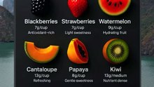 a ranking of some popular low-sugar fruits