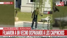 Indignación en Nordelta: fue filmado mientras le disparaba a los carpinchos