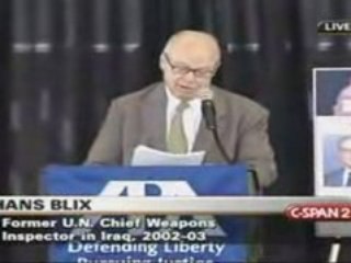 Hans Blix Bush 41's NWO & 911--The Pearl Harbor of WWIII