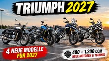 Triumph Bonneville T40, Tiger 1200, Street Triple 798 & Tiger 900 kommen