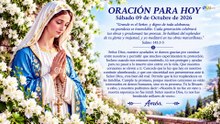 ORACIÓN PARA HOY  Sábado 09 de Octubre de 2026