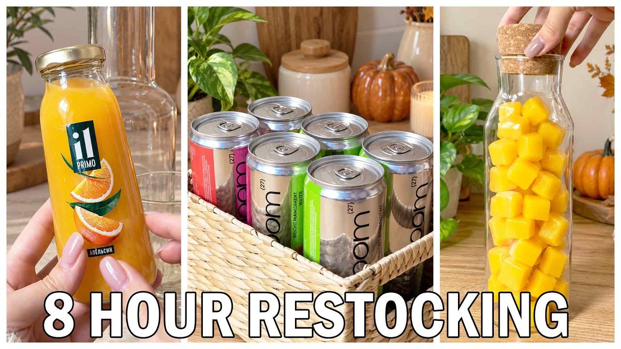 8 Hour Restocking ASMR for Sleep | Oddly Satisfying Cleaning Sounds ...