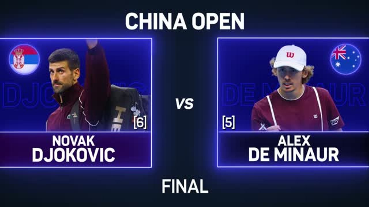 Djokovic wins China Open after De Minaur retirement - video Dailymotion