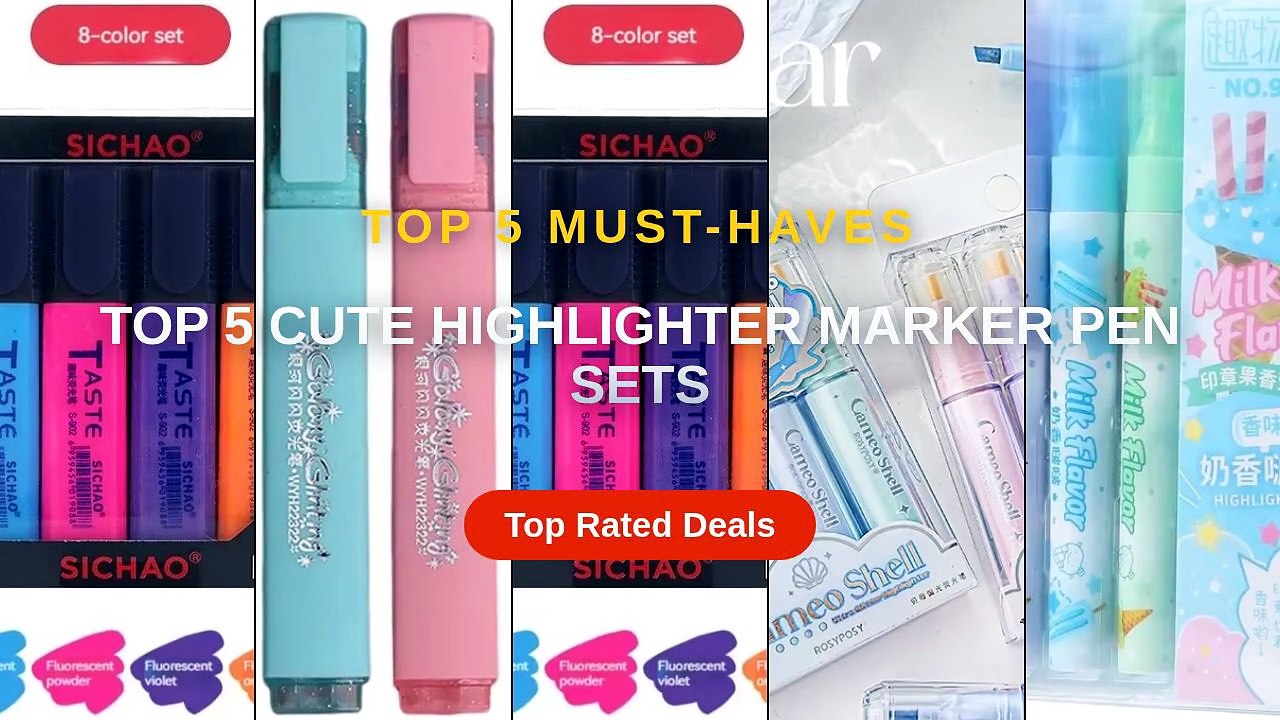 Don't Buy Top 5 Cute Highlighter Marker Pen Sets Before Watching This ...
