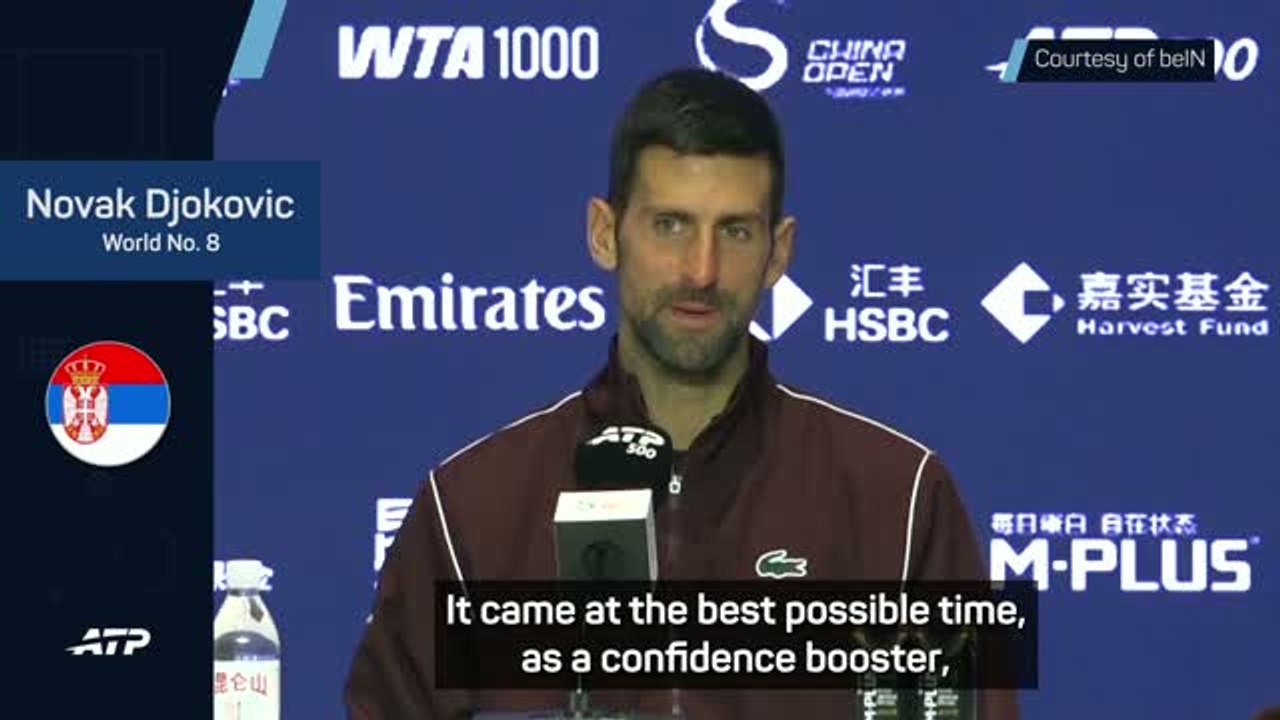 Djokovic 'filled with joy' after seventh China Open win - فيديو Dailymotion