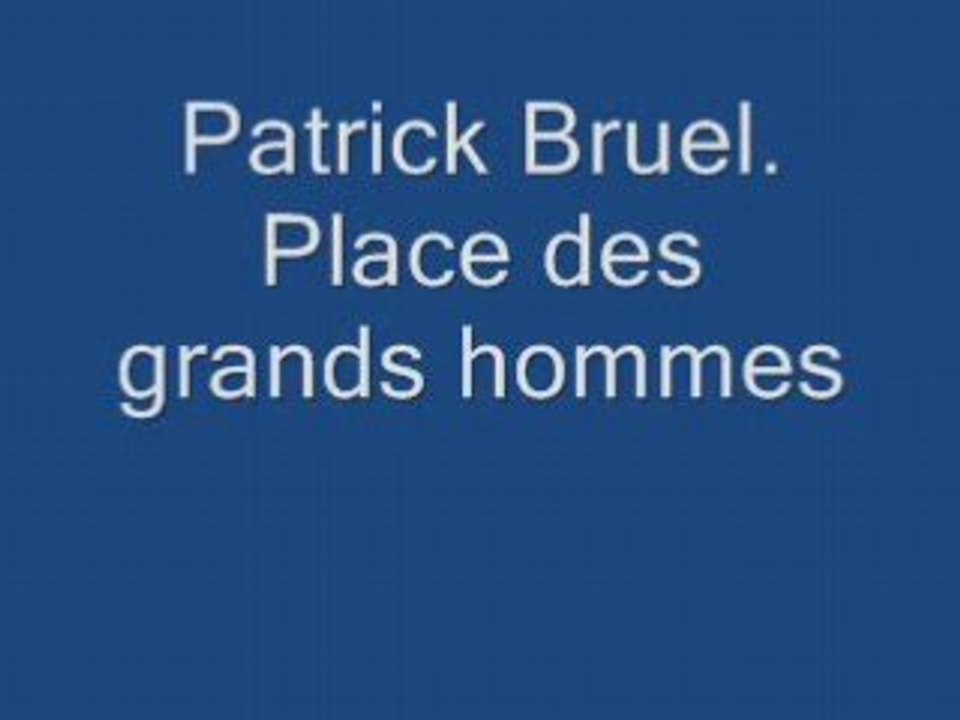 Place des grands hommes