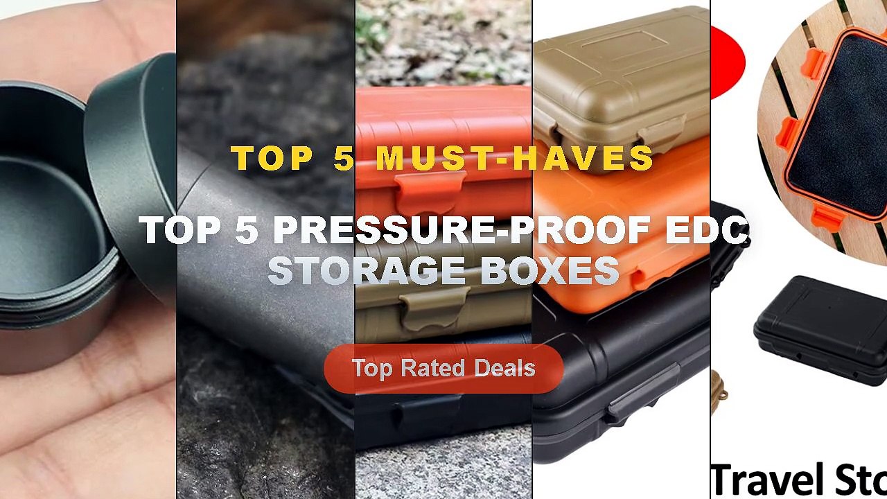 Cheap & Best Top 5 Pressure-Proof EDC Storage Boxes Unboxing & Review - EDC Tool Box Outdoor Camping Survival Kit Shockp...