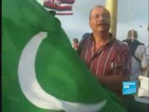 Les bateaux anti-blocus accueillis en triomphe à Gaza