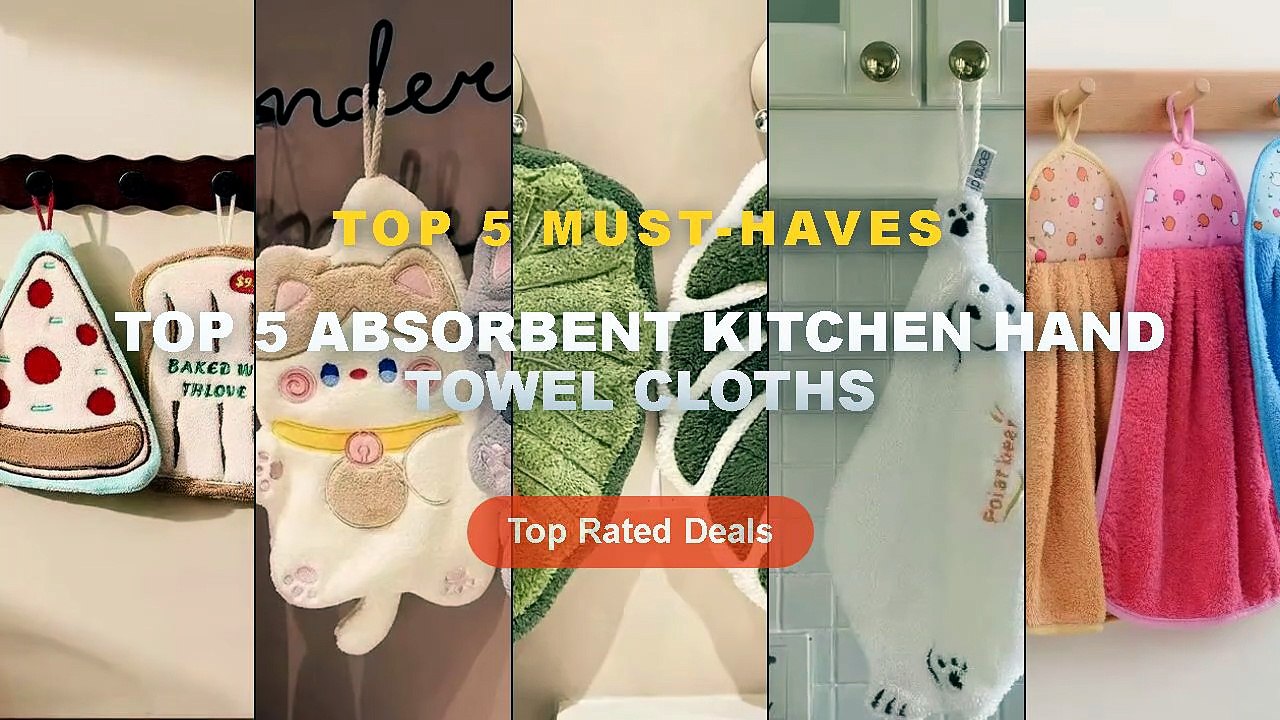 Top 5 Absorbent Kitchen Hand Towel Cloths: Top 5 Best Sellers - 4pcs ...