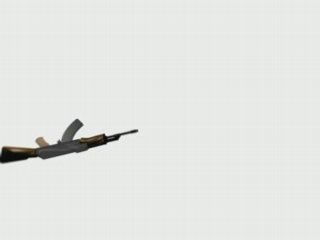 AK-47 3D en lévitation