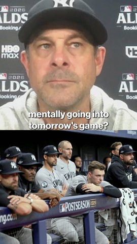 Aaron Boone reveals he actually said to someone after the Yankees took BP and infield ahead of Game 2 that he thought they looked "sharp."
