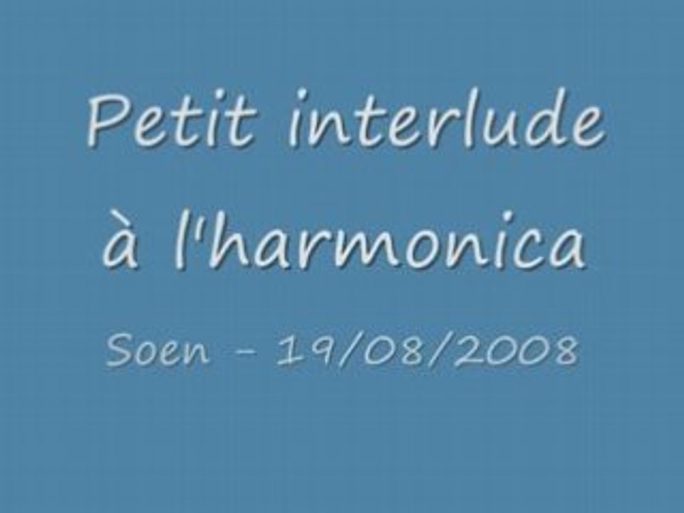 Prélude à l'Harmonica