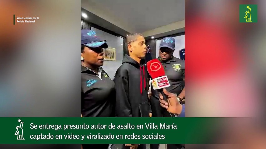 Se entrega presunto autor de asalto en Villa María captado en video y viralizado en redes sociales