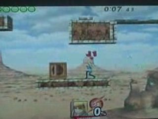 Samus sans armure smash dans le mille NIV 2