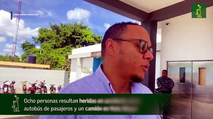 Ocho personas resultan heridas en accidente entre autobús de pasajeros y un camión en Hato Mayor