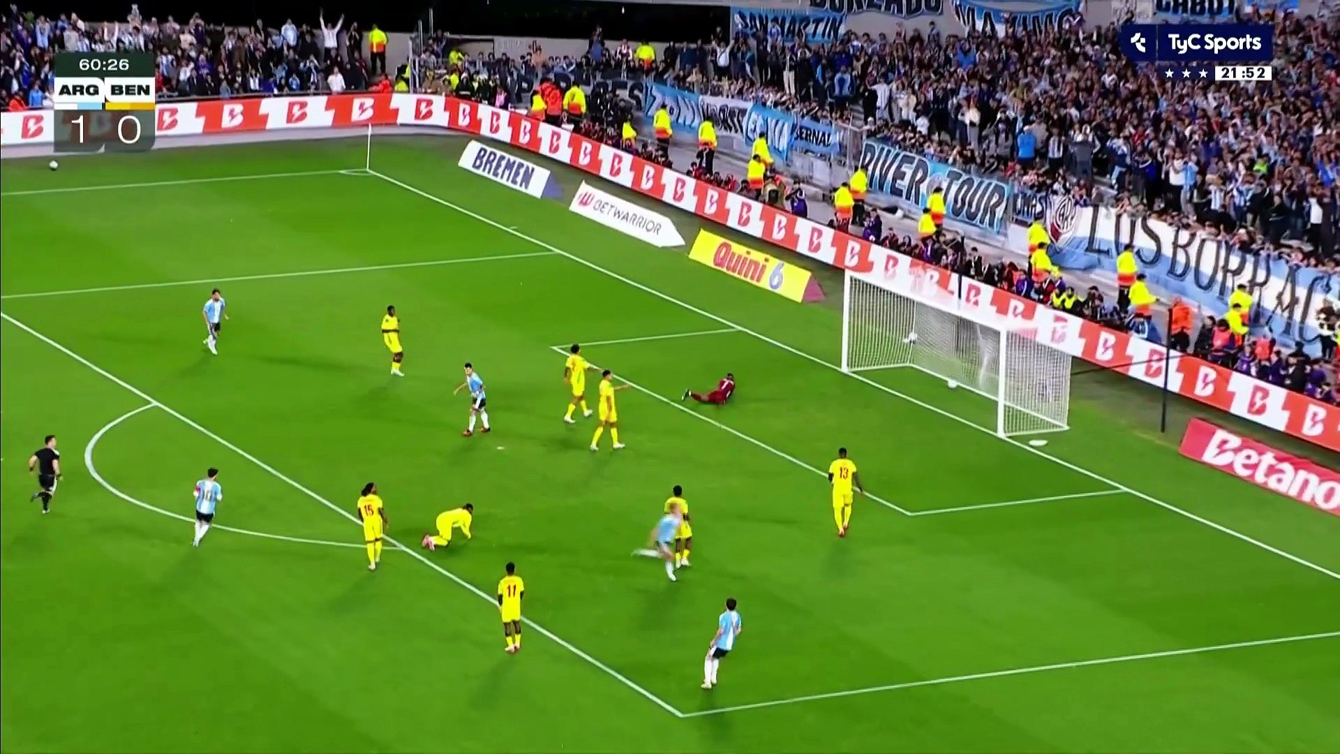 Argentina 2-0 Benín: el gol de Nico Paz