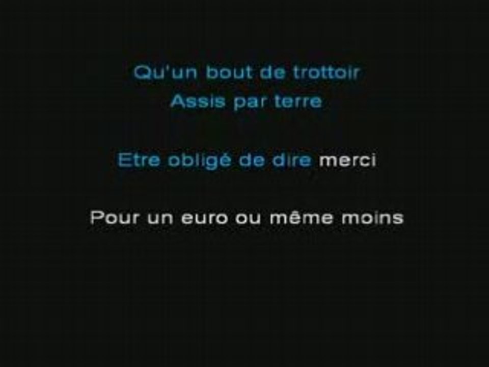 karaoke Assis par terre integral