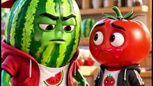 The Watermelon Thief 🍉😂 | Veggie Stories