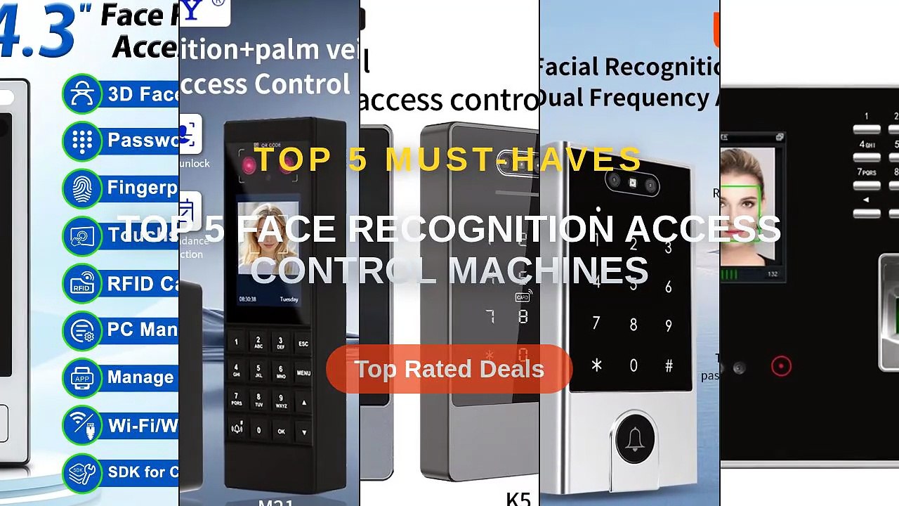 Cheap & Best Top 5 Face Recognition Access Control Machines Unboxing ...