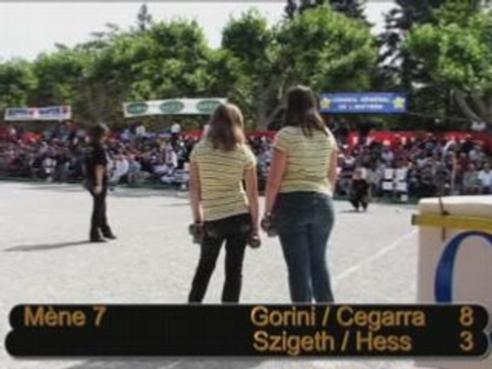 Quart de finale doublette dames Millau 2008