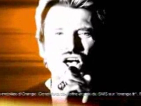 Johnny Hallyday - Pub du fun tone d'orange La loi du silence ( 2006 )