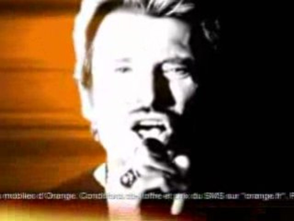 Johnny Hallyday - Pub du fun tone d'orange " La loi du silence " ( 2006 )